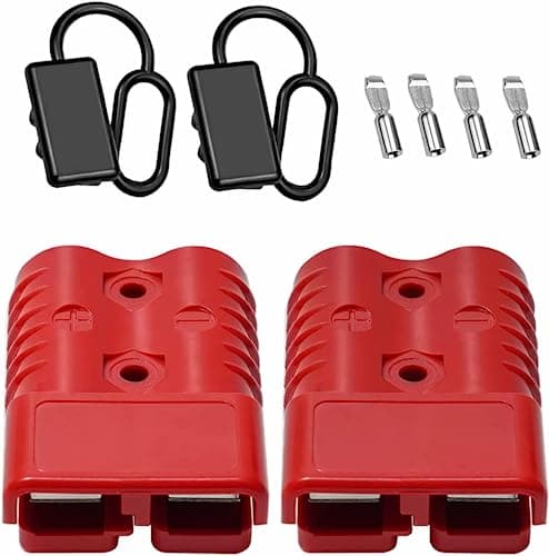 Anderson Connector 175A 600V with Rubber Caps Red Pack of 2 — view 4