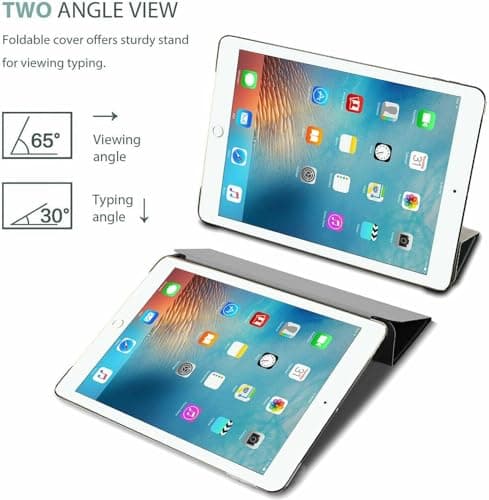 Smart Case For For iPad Mini 4 (2015) / Mini 5 (2019) Models A1538, A1550, A2133, A2124, A2126 Shockproof Protective Book Case, Ultra Slim Magnetic Cover (Grey) — view 2