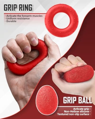 Lorrtta Grip Strengthener Set with Digital, Hand Grip Strengthener 10-100kg Forearm Strengthener Finger 5 Pack Adjustable Resistance Hand Gripper for Improved Hand Exerciser and Hand Injury Recovery — view 5