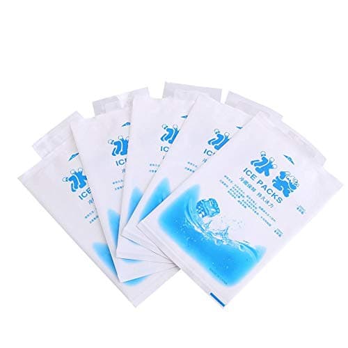 Reusable Ice Pack, 10 Pack Freezable Cold Packs, Flexible Freezer Cold Packs for Lunch Cooler Bag Picnics Camping Travel Cool Box(200ml) — view 2