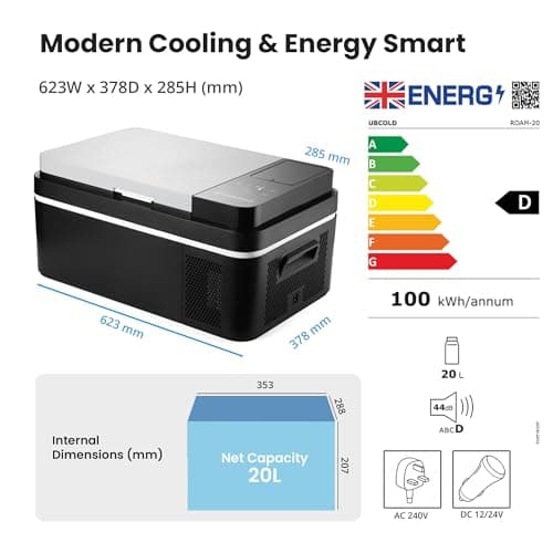 Subcold Roam20 Car Fridge Freezer | 20L | App Control | 12V/24V/240V — view 6