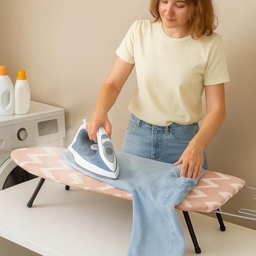 GREENSAPPIRE Tabletop Ironing Board 1PC 82x32cm Foldable Iron Rest Pink — view 4