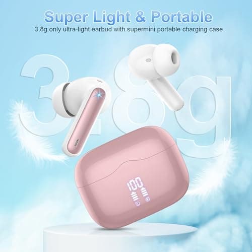 Wireless Earbuds Bluetooth 5.4 with HiFi Stereo Bass, 40H In‑Ear Earphones — view 6
