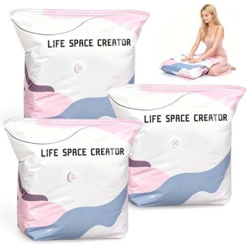 3Pcs No Pump 3D Vacuum Storage Bags, 2026 New Vacuum Pack Bags for Clothes