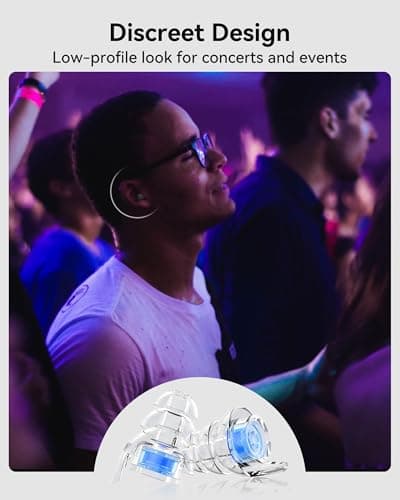 High Fidelity Concert Ear Plugs, Eargrace 2 Pairs Hearing Protection Noise Reduction Musicians Ear Plugs with Aluminum Carry Case for Musicians, DJ, Festival, Motorcyclists and Loud Events(23dB) — view 4