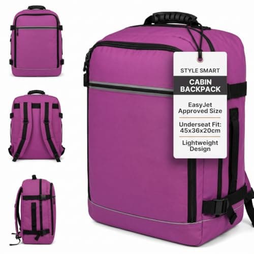 Easyjet Cabin Bag 45x36x20 Carry On Bag New Easyjet 45x36x20 - Pink