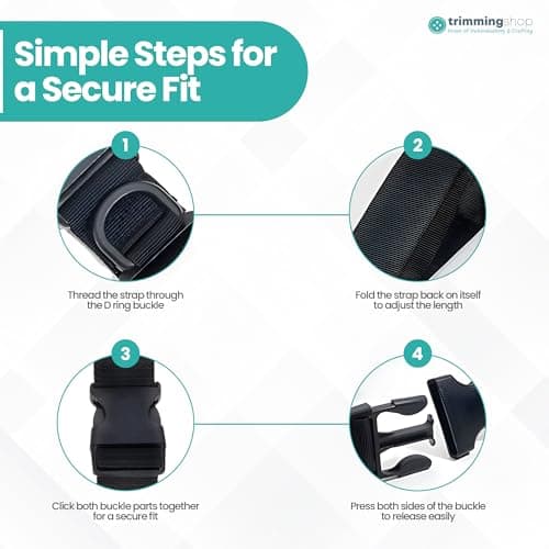 Trimming Shop Nylon Tactical Belt, Quick Release Plastic Buckle, Navy — view 6