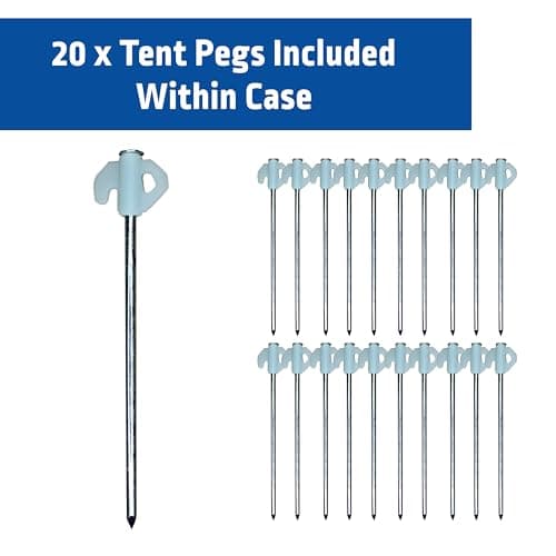 Blue Diamond Glow in the Dark Tent Pegs Pack of 20 for Tents & Awnings — view 4