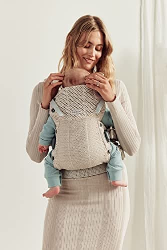 BABYBJÖRN Baby Carrier Harmony, 3D Mesh, Cream — view 2