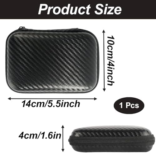 Power Bank Case, Travel Power Bank Case, Data Cable and USB Flash Drive Protective Shell Suitable for Travel and Business Use Power Banks, Chargers Tech Accessories Protective(Black) — view 2