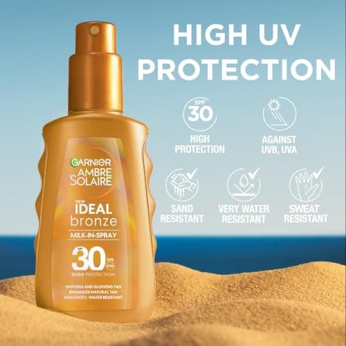 Garnier Ambre Solaire Fake Tan Ideal Bronze SPF 30 Milk-In Spray 150ml — view 5