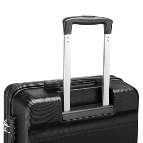 Kono Cabin Suitcase Hard Shell,ABS+PC Hand Luggage Trolley,Black — view 4