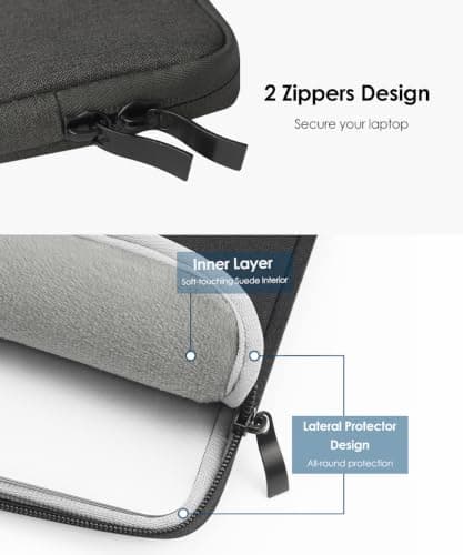 ProElife Sleeve Case for MacBook Pro 14 inch M5 M4 Pro Max, Black — view 5