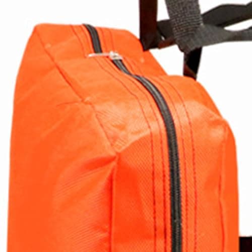Luggage Organizer for Suitcase with Straps for Laptop and Umbrella | Multi-functional Travel Packing Organizer | Compact Suitcase Divider & Space Saver- Orange — view 3