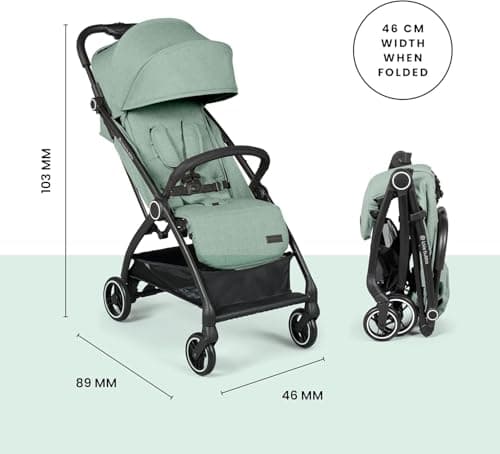 Ickle Bubba Aries Autofold Stroller (Sage Green) — view 3