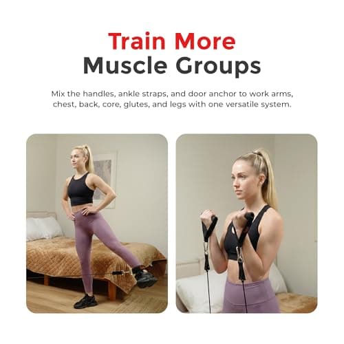 Sunny Health & Fitness Premium Resistance Band Set for Strength Training — view 4