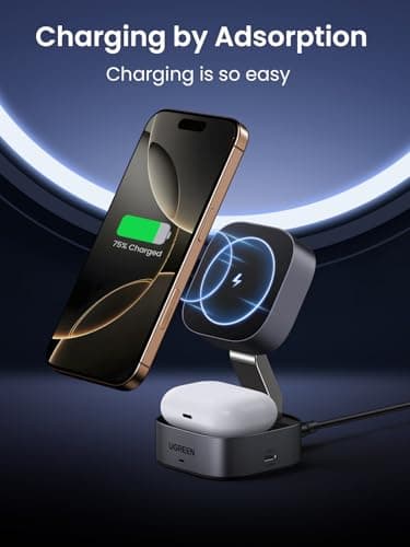 UGREEN 2-in-1 for MagSafe Charger, Wireless Charger Stand with Magnetic — view 3