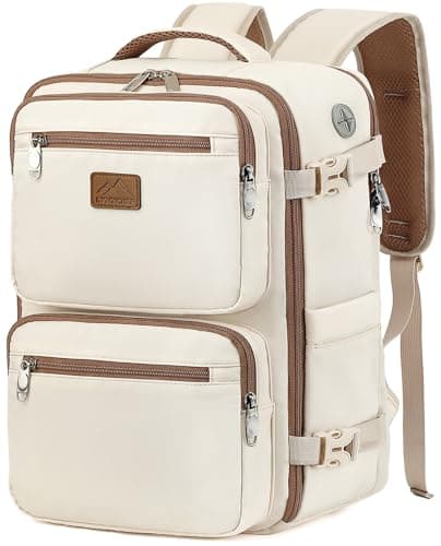LYNXCHER Ryanair Cabin Bags 40x30x20 Underseat 24L Laptop Carry On Backpack for Travel Work Fits easyJet Eurowings Wizz Air(Light Khaki, XM)