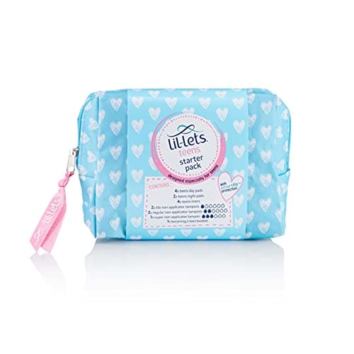 Lil-Lets Teens Starter Pack, Containing Teen Pads, Teen Pant Liners & Lil-Lets Non-Applicator Tampons, First Period Kit for Girls & Teenagers — view 2