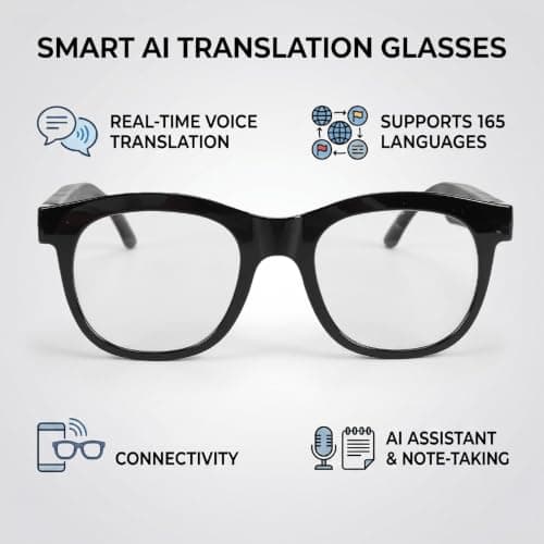 Plyisty AI Translation Glasses, 165 Language Real Time Interpreter — view 5