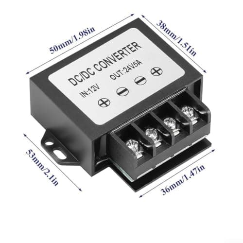 Waterproof IP68 DC Voltage Converter 12V 24V 5A(1A) — view 3