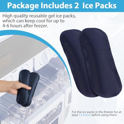 ACWOOInsulin Cooler Travel Portable Medicine Cooler for Travel Insulin with 2 Ice Packs, Diabetic Supplies Pen Case, Small Storage Pack — view 6