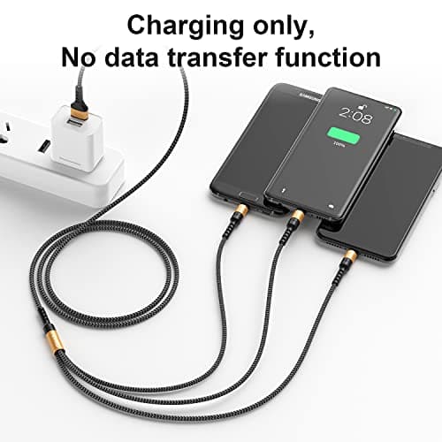 RAVIAD Multi Charger Cable, 3 in 1 Charger Cable [1.2M] Multiple USB Cable — view 5