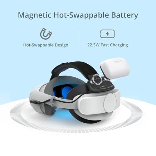 BOBOVR P4U Battery Strap Compatible with PICO 4 Ultra & Ultra Enterprise,10000mAh Extended Battery Pack for Enhanced VR Experience, Lightweight & Ergonomic Design for Prolonged Gaming Sessions — view 3
