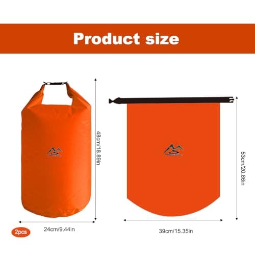 2PCS Waterproof Dry Bag Set, 20L Rucksack Liner, Dry Sack Waterproof Bag — view 2