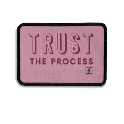 Tactical Morale Patch for Bag or Backpack - Badge for Gym Bag, Holdall, or Weighted Vest (Trust The Process)