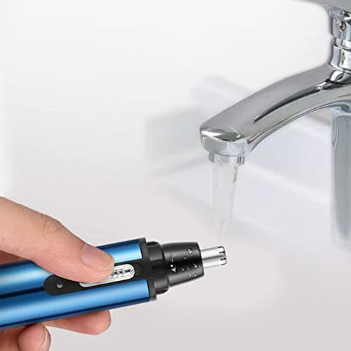 Generic Nose Hair Trimmer, USB Water Cleanable Mini Electric Nasal Hair Trimmer Sky Blue for Travel Business Men, Nasal with USB Charging, Ideal for Portable Grooming — view 2