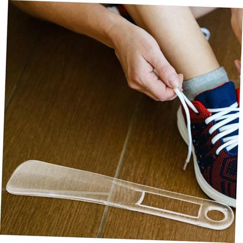 TEMPNAP 4pcs Portable Small Plastic Shoe Horns Travel Shoe Accessories 23cm for Seniors Kids Easy Storage and — view 5