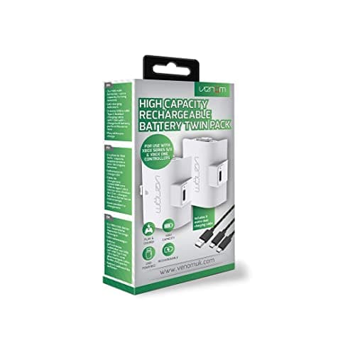 Venom High Capacity 1100mAh Rechargeable Battery Twin Pack - White (Xbox Series X & S/Xbox One) — view 6