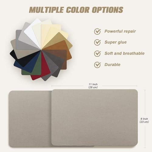 OAZ 2 Pieces 23x28 cm Canvas Repair Patches Fabric Patch Self-Adhesive Canvas Repair Tape Waterproof Outdoor Gear Repair Patch Kit for Boat Cover Tent Awning Sun Shade Sofa Lounge Chair Green — view 3