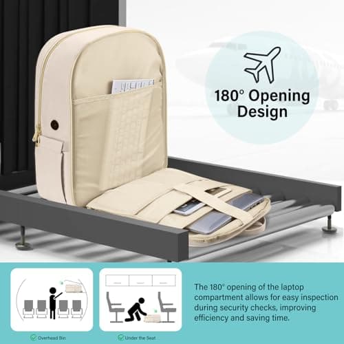 HOMIEE Travel Backpack for Women, 15.6 Inch Laptop Carry On Bag, 20L — view 5