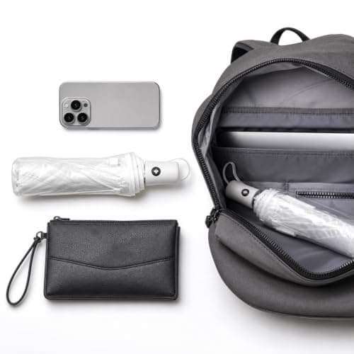 4pcs Clear Umbrella for Weddings & Commuting, Auto Open Close Transparent Umbrella with 8 Reinforced Ribs, Compact Windproof Folding Umbrella for Women & Men – Travel, Parties, Photoshoot Props — view 4