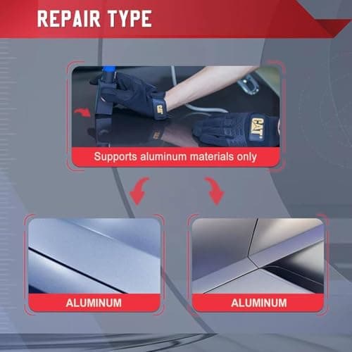 YANGYMM 1500w Portable Dent Repair Tool, Aluminum Car Dent Removal Kit, with Suitcase, Digital Screen Paintless Dent Repair Machine, Reduce Work Risks,220V — view 3
