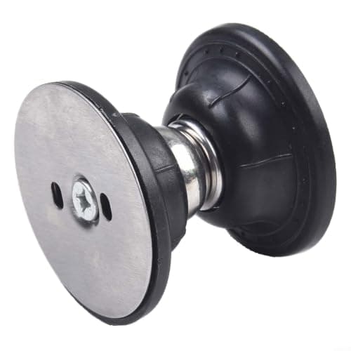 Sileduove RV Door Latch Holder, Door Stopper, Luggage Lock, Magnetic Door Catch for Travel Trailer, Camper, for caravan, Strong ABS Build, Quiet for slam Prevention, Compact S Size, White(Black S) — view 3