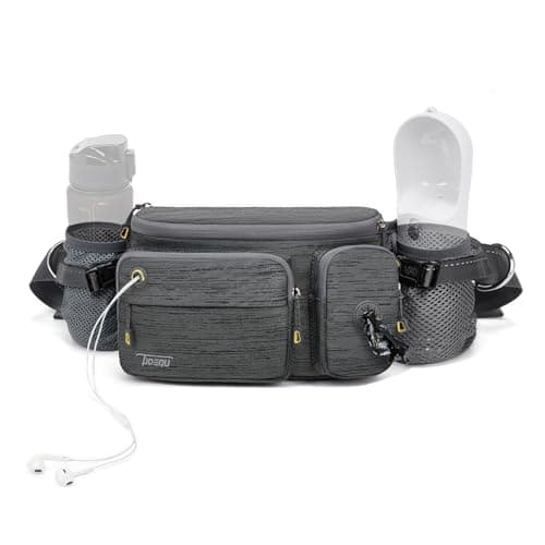 TUDEQU Large Hiking Waist Pack | Dog Walking Fanny Pack | Bum Bag for Men
