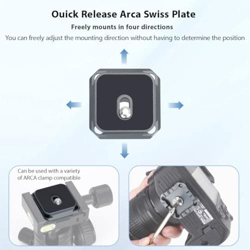 koolehaoda Camera Backpack Clip Quick Release Arca Swiss Aluminum Strap — view 4