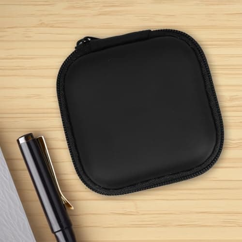 Mikikit Mini Eva Earphone Case Hard Travel Storage Box for Headphones Earbuds and Usb Cable Soft Cloth Lining Mesh Pocket Portable Carrying Pouch for Daily Use and Travel — view 5