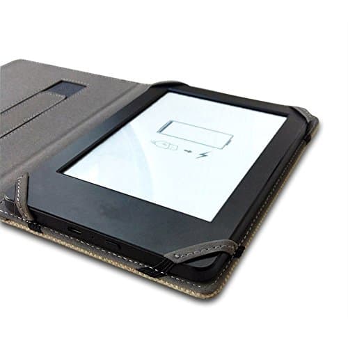 ENJOY-UNIQUE Natural linen Case Cover for 6" ebook Reader universal hemp Case Cover for sony/kobo/tolino/pocketbook 6inch ebook reader (Carbon Black) — view 5
