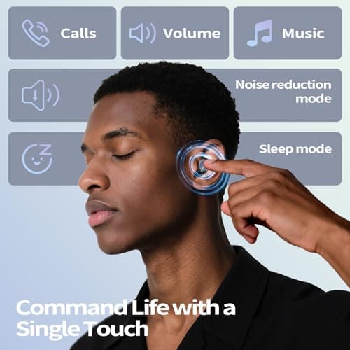 Wireless Earbuds -45dB ANC Mini Sleep Ear buds Bluetooth 5.4 Headphones — view 6