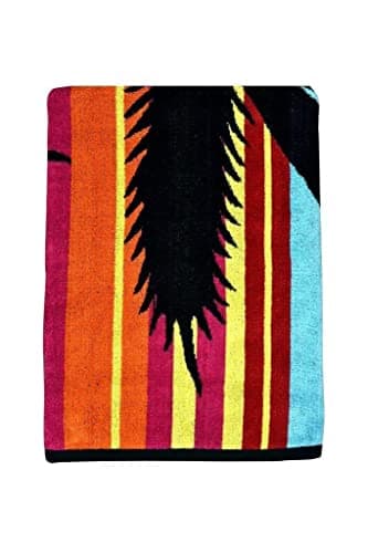 Extra Large Jumbo Cotton Beach Towel, Quick Dry Sand Free Beach Towel For Ultimate Relaxation Size 100x180 (Sunset) — view 4