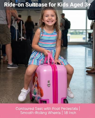 Fast Forward Disney Princess 18 Inch Ride On Luggage, for Kids, Ages 3+ — view 3