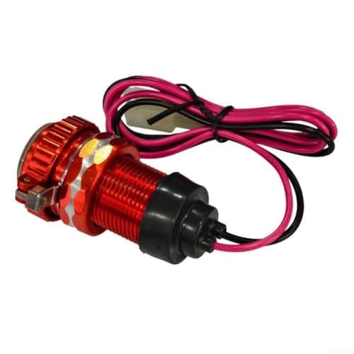 Motorcycle USB Port with Compass Lid Orange Design — view 3