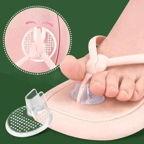 2 Pairs Silicone Thong Sandal Toe Protectors, Flip Flop Toe Post Protectors, Comfortable Cushion Pads for Sandals&Shoe, for Woman & Man, Soft Material, Invisible, for Foot Protection, Easy to Use — view 3