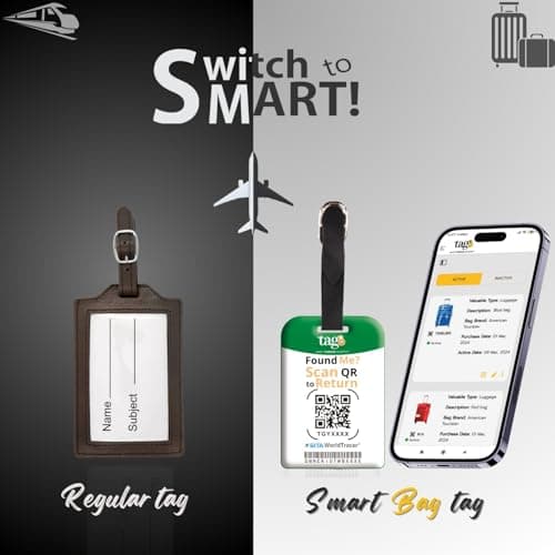 [Pack 2] tag8 Ireland Flag Smart Luggage tag |Trendy Luggage tag ID Identification | Suitcase Tag | Fashionable Digital Name tag | Airline Compliant, SITA World Tracer Code Enabled | Gift idea — view 2