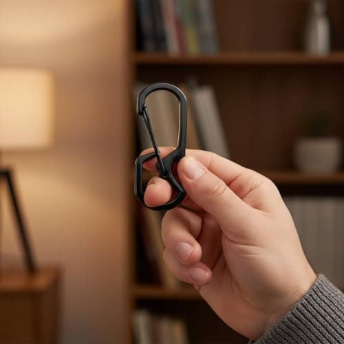 Wsymxuo Keychain Bottle Opener Multi Tool Bottle Opener Keychain Heavy Duty Stainless Steel Carabiner for Travel, Silver — view 6