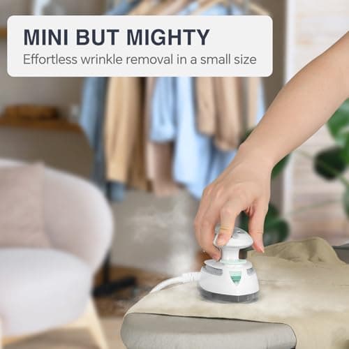 BEAUTURAL Mini Travel Steam Iron for Clothes with Dual Voltage — view 5